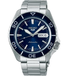 SEIKO 5 Sports SKX Automatic Silver Stainless Steel Bracelet SRPK97K1J