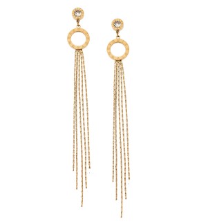 SENZA Earrings Gold Stainless Steel SSD5403GD