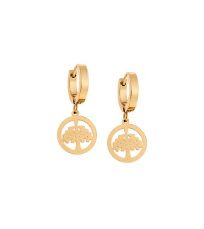 SENZA Earrings Gold Stainless Steel SSD4701GD