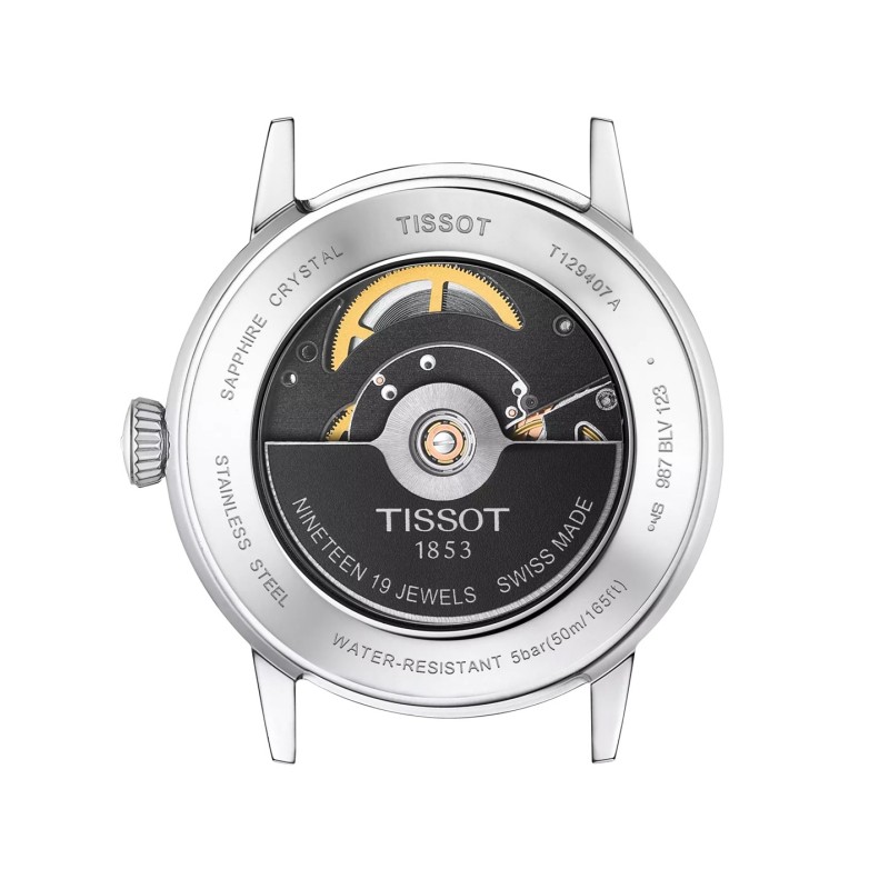 TISSOT Classic Dream Swissmatic Black Leather Strap T1294071605100