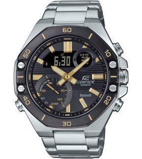 Ρολόι CASIO Edifice Με Bluetooth και Ασημί Ατσάλινο Μπρασελέ ECB-10DB-1A9EF