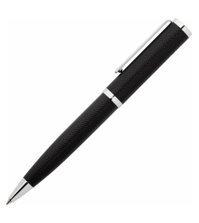 HUGO BOSS Formation Herringbone Black Ballpoint Pen HSI1064B