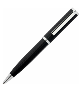 HUGO BOSS Formation Herringbone Black Ballpoint Pen HSI1064B