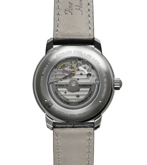 ZEPPELIN Friedrichshafen Black Leather Strap 8566-4