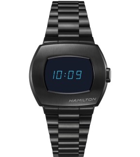 Ρολόι HAMILTON American Classic PSR Με Μαύρο Ατσάλινο Μπρασελέ H52404131