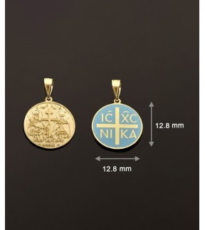 Constantine Vitopoulos Gold With Blue Enamel