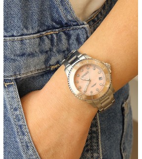 GREGIO Divers Silver Stainless Steel Bracelet GR530011