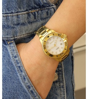 GREGIO Divers Yellow Gold Stainless Steel Bracelet GR530020