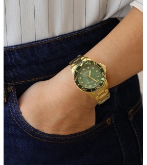 GREGIO Divers Yellow Gold Stainless Steel Bracelet GR530021