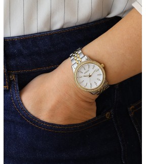 GREGIO Fleur Yellow Gold-Silver Stainless Steel Bracelet GR550040