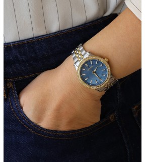 GREGIO Fleur Yellow Gold-Silver Stainless Steel Bracelet GR550041