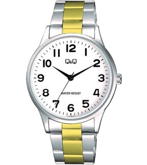 Q&Q Yellow Gold - Silver Metallic Bracelet C10A-002PY