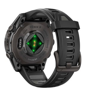 GARMIN fēnix® 8 43mm AMOLED Sapphire Titanium Black Silicone Strap GA-010-02903-21