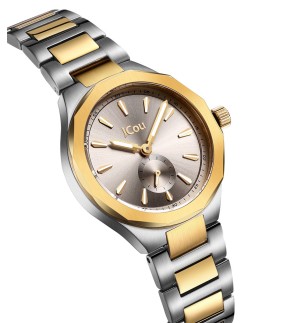 JCOU Aurelia Yellow Gold-Silver Stainless Steel Bracelet JU19078-4