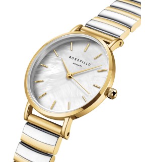 ROSEFIELD The Small Edit Yellow Gold-Silver Stainless Steel Bracelet SEWDSG-SE03