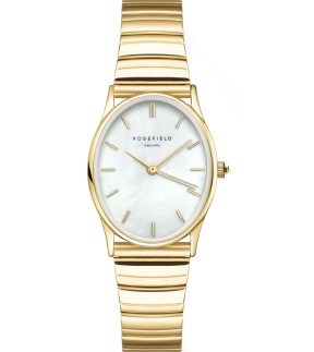 ROSEFIELD The Oval Yellow Gold Stainless Steel Bracelet OVWGSG-OV16
