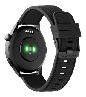 REFLEX Smartwatch Black Silicone Strap RA45-2218
