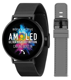 REFLEX Smartwatch Black Metal Mesh Strap RA42-2208