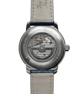 ZEPPELIN Friedrichshafen Blue Leather Strap 8566-3