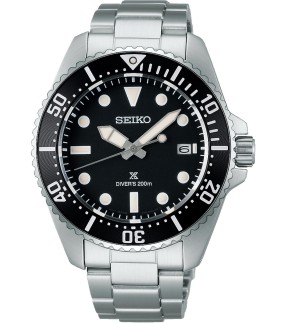 SEIKO Prospex Solar Silver Stainless Steel Bracelet SNE597P1