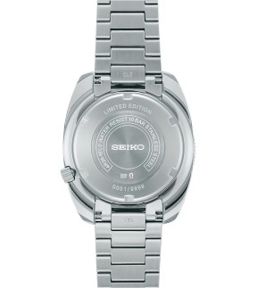 SEIKO 5 Sports 'Pepper Black' 1968 Recreation L.E. Automatic Silver Stainless Steel Bracelet SRPL05K1