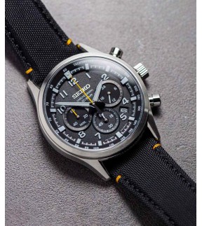 SEIKO Conceptual Chronograph Black Fabric Strap SSB449P1