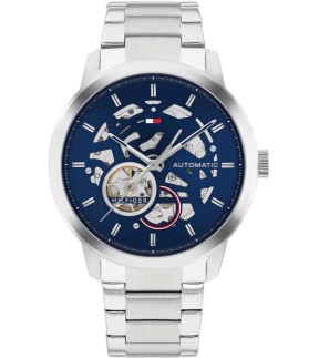 Ρολόι TOMMY HILFIGER Με Αυτόματο Μηχανισμό Και Ασημί Ατσάλινο Μπρασελέ 1710661