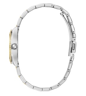 Ρολόι GUESS Mini Luna Με Κίτρινο Χρυσό-Ασημί Ατσάλινο Μπρασελέ GW0841L2