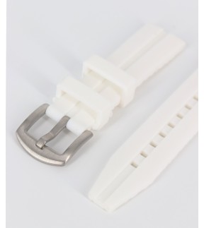 Λουράκι TZEVELION Λευκό Σιλικόνης 22mm