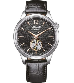 CITIZEN Automatic Black Leather Strap NH9131-14E