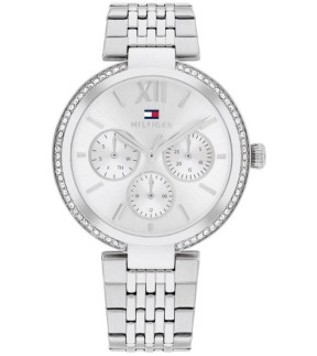 Ρολόι TOMMY HILFIGER Με Πολλαπλές Ενδείξεις Και Ασημί Ατσάλινο Μπρασελέ 1782695