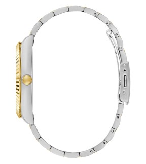 Ρολόι GUESS Connoisseur Με Κίτρινο Χρυσό-Ασημί Ατσάλινο Μπρασελέ GW0265G14
