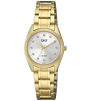 Q&Q Yellow Gold Metallic Bracelet QZ65J001Y