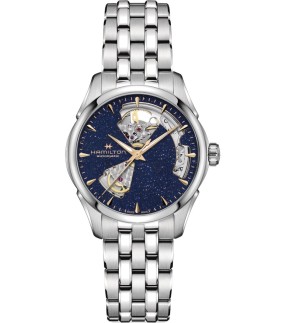 Ρολόι HAMILTON Jazzmaster Open Heart Με Αυτόματο Μηχανισμό Και Με Ασημί Ατσάλινο Μπρασελέ H32215142