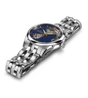 Ρολόι HAMILTON Jazzmaster Open Heart Με Αυτόματο Μηχανισμό Και Με Ασημί Ατσάλινο Μπρασελέ H32215142