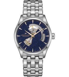 Ρολόι HAMILTON Jazzmaster Open Heart Με Αυτόματο Μηχανισμό Και Ασημί Ατσάλινο Μπρασελέ H32705140