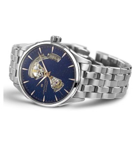 Ρολόι HAMILTON Jazzmaster Open Heart Με Αυτόματο Μηχανισμό Και Ασημί Ατσάλινο Μπρασελέ H32705140