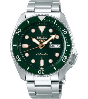 SEIKO 5 Sports Automatic Silver Stainless Steel Bracelet SRPD63K1J