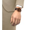 Ρολόι TISSOT Chemin Des Tourelles Με Αυτόματο Μηχανισμό Και Καφέ Δερμάτινο Λουράκι T1394623629800