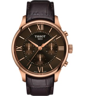 TISSOT Chemin Des Tourelles Automatic Brown Leather Strap T1394623629800