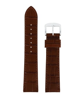 Λουράκι ROCHET Καφέ Κροκό Δερμάτινο 20mm 5492603ST