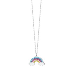 LUCA BARRA Kid Necklace Silver Stainless Steel JC144