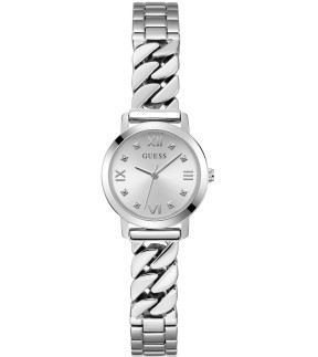 Ρολόι GUESS Chime Με Ασημί Ατσάλινο Μπρασελέ GW0867L1
