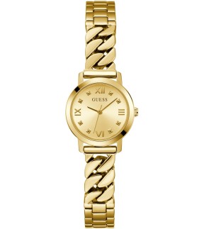 Ρολόι GUESS Chime Με Κίτρινο Χρυσό Ατσάλινο Μπρασελέ GW0867L2