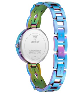 Ρολόι GUESS Coral Με Μπλε Ιριδίζον Ατσάλινο Μπρασελέ GW0868L3