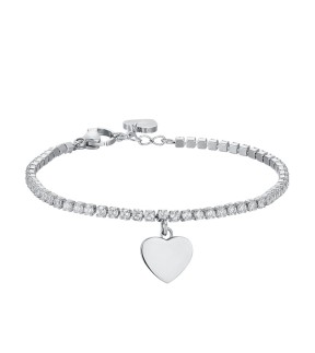 LUCA BARRA Kid Silver Steel Bracelet JB169