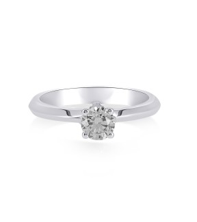 Engagement Ring White Gold 18Ct With Diamonds