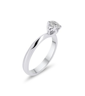 Engagement Ring White Gold 18Ct With Diamonds