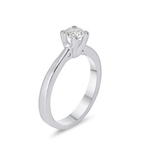 Engagement Ring White Gold 18Ct With Diamonds
