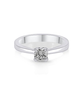 Engagement Ring White Gold 18Ct With Diamonds
